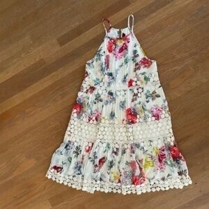 Anthropologie - Ranna Gill Floral Sundress size XSP cream and flower design